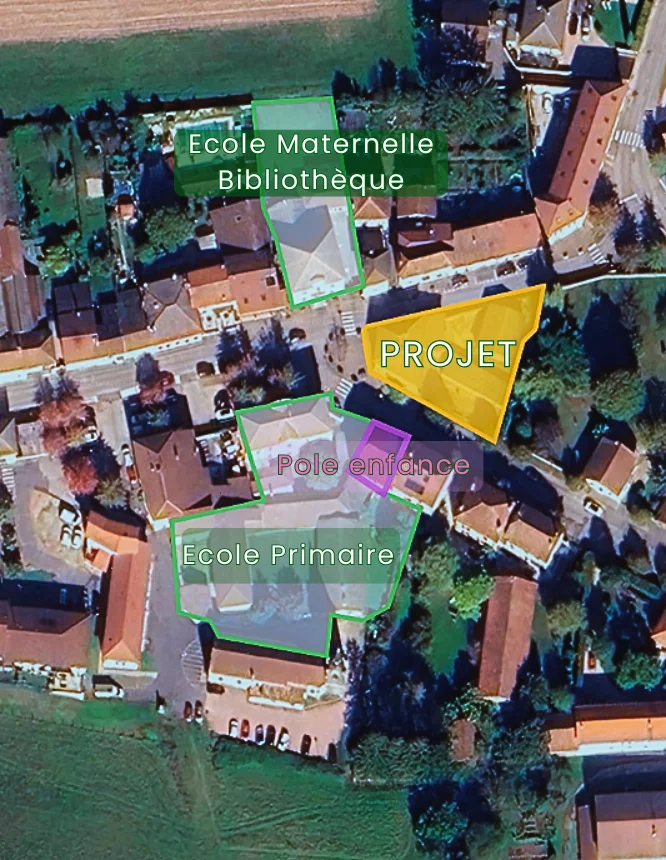 Plan de situation des écoles